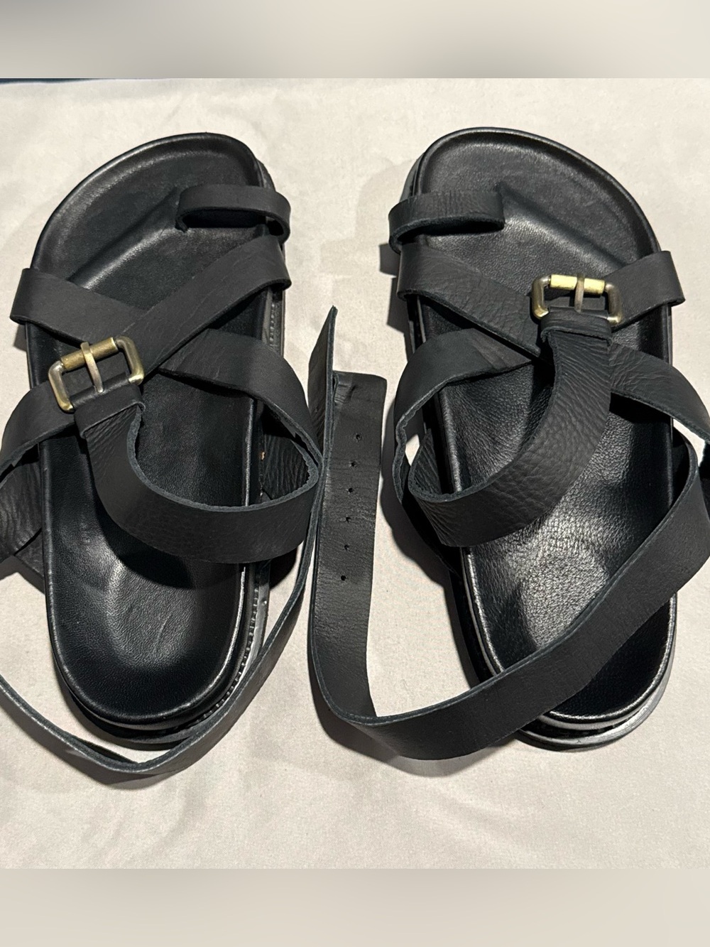 Liberte Leather Brontë Women's Sandals in Black - Picture 2 of 5